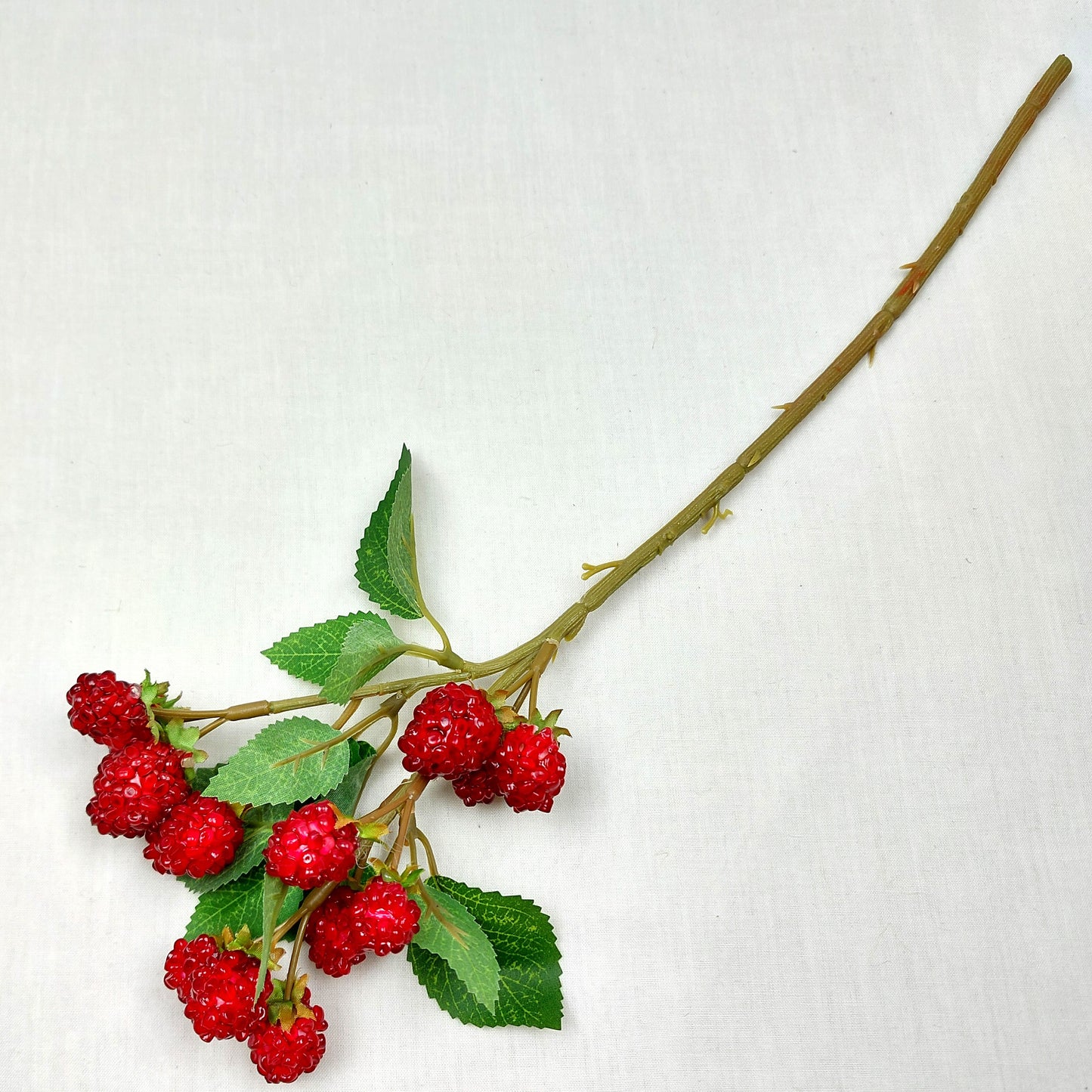 Faux Raspberry Spray 39cm