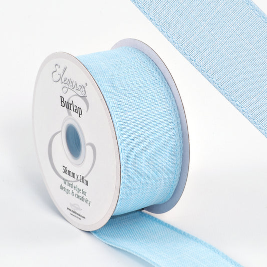 Burlap-Ribbon-Wired-Edge-Light-Blue-38mm-x-10m