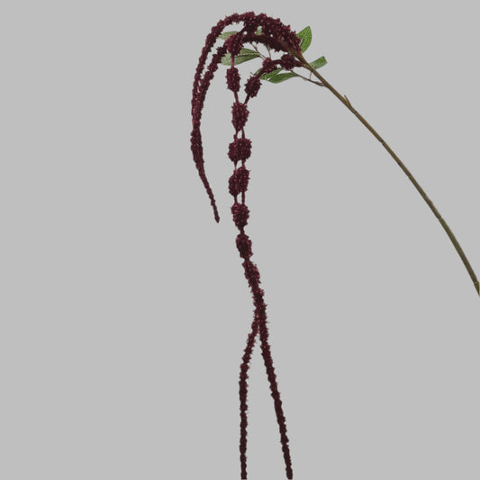 Faux Amaranthus Hanging Spray Red/Burgundy 106cm