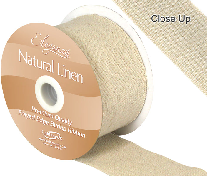 Burlap-Linen-Ribbon-Frayed-Edge-Rustic-Natural-50mm-x-10m