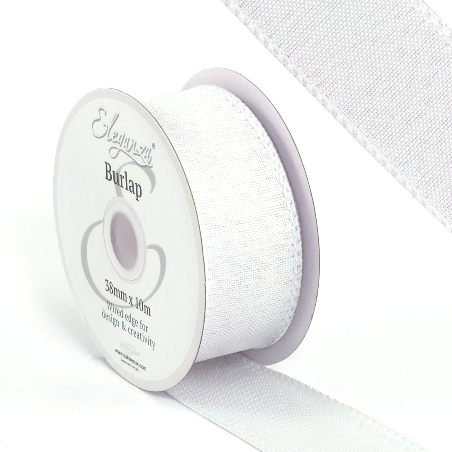 Burlap-Ribbon-Wired-Edge-White-38mm-x-10m