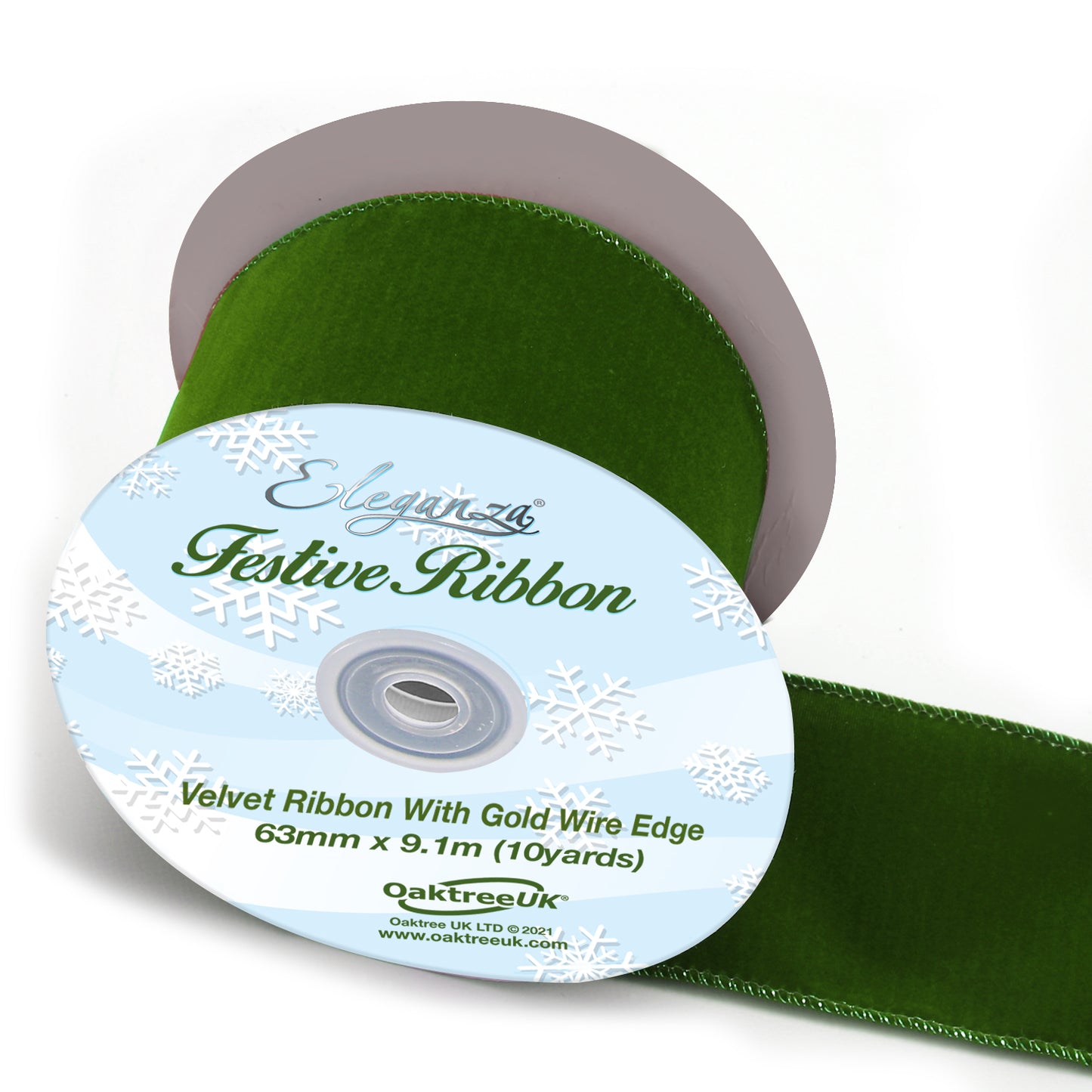 Christmas-Ribbon-Wired-Edge-Green-Velvet-60mm-x-9.1m