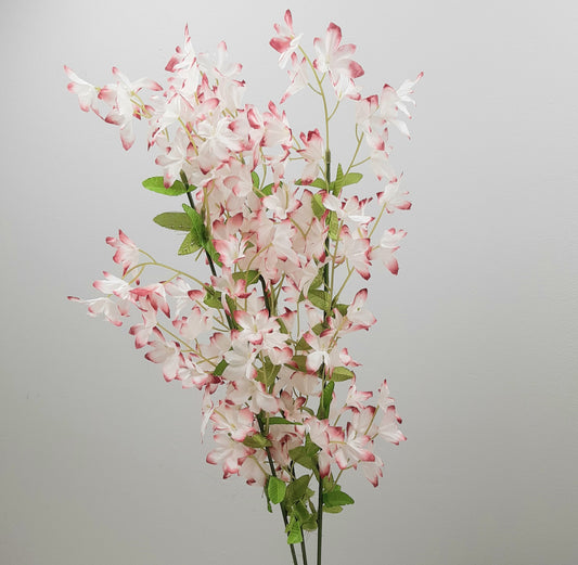 Faux-Periwinkle-Blossom-Red-White-67cm-x-3