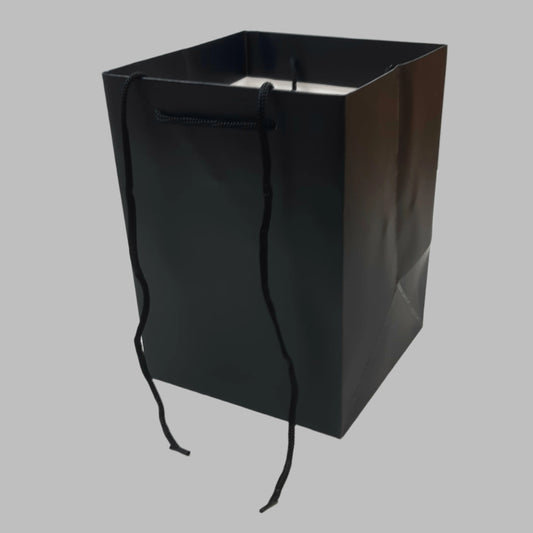 Hand-Tie-Gift-Bags-Black-25cm-x-18cm-x-18cm-Pack-of-10-Bags