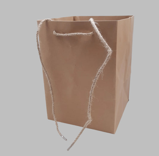 Hand-Tie-Gift-Bags-Kraft-Natural-25cm-x-18cm-x-18cm-Pack-of-10-Bags