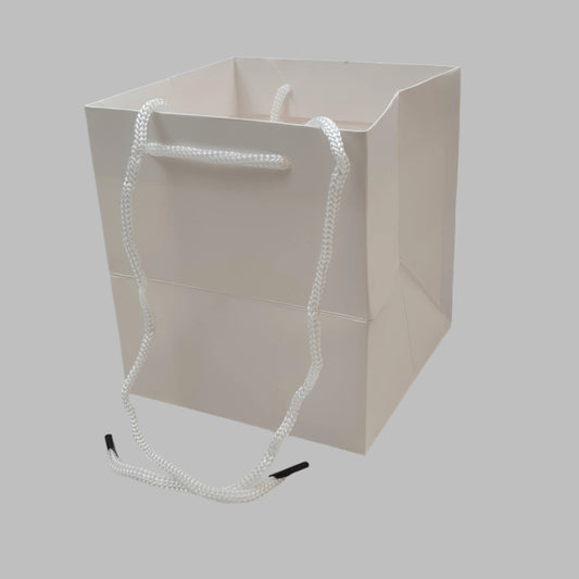 Hand-Tie-Gift-Bags-White-16cm-x-14.5cm-x-14.5cm-Pack-of-10-Bags