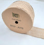 A reel of 63mm Brown Jute Ribbon.