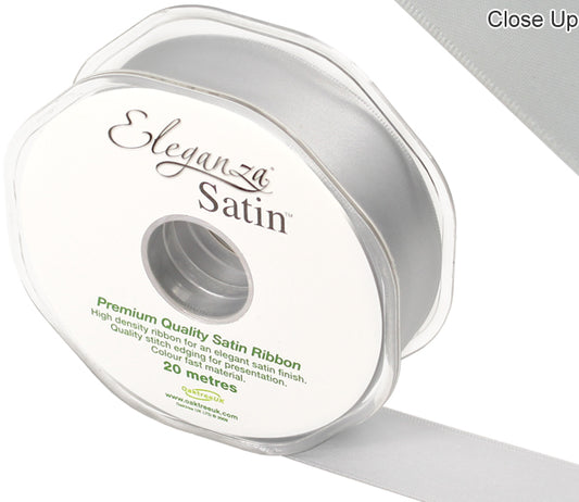 Satin-Ribbon-Double-Faced-Silver-25mm-x-20m