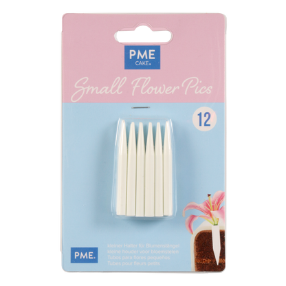 Pack of Small Flower Pics with pink and blue packaging on a white background